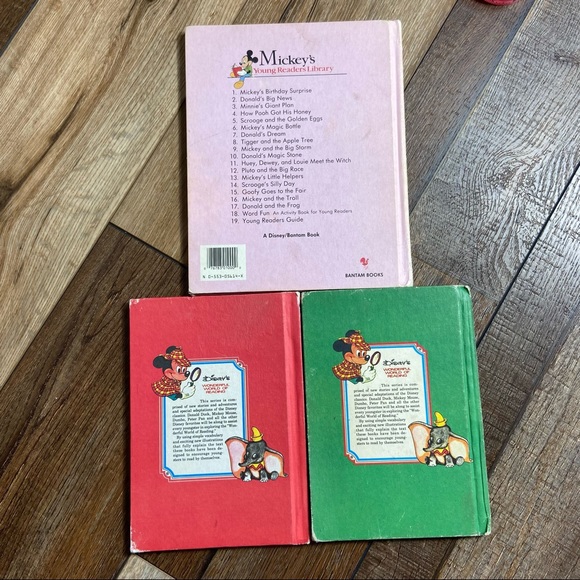 Disney Set of 3 Vintage Hardcover Books - Picture 2 of 14
